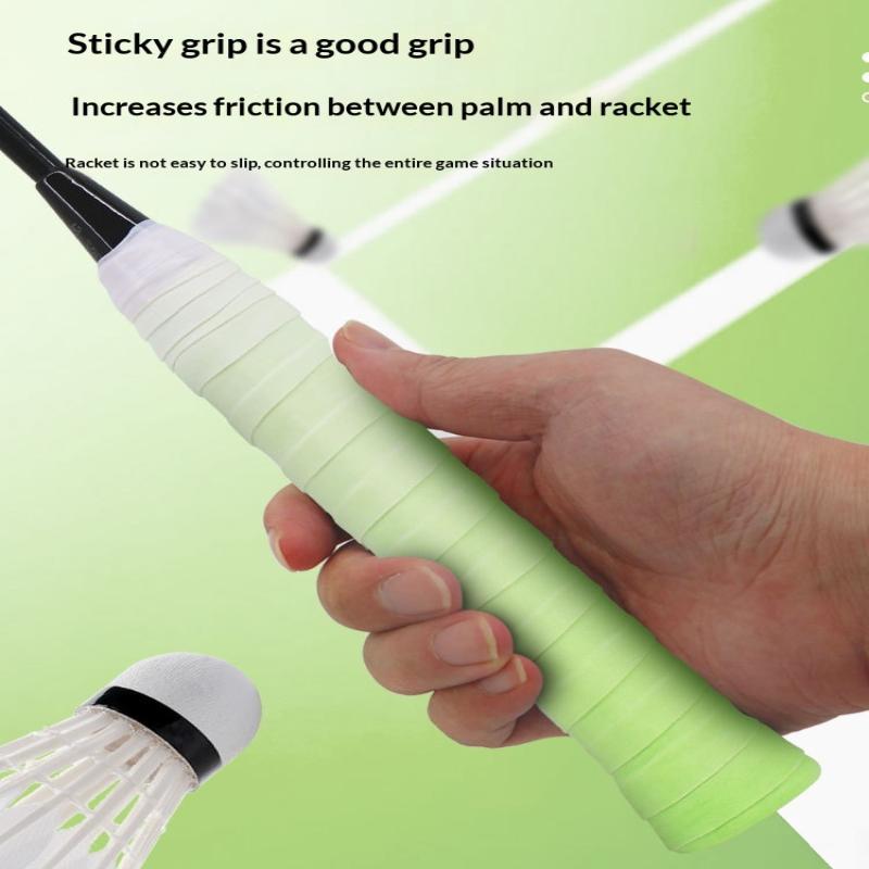 Badminton Racket - شريط تثبيت مضرب رياضي متدرج الألوان،