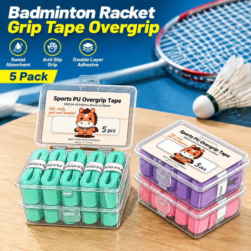 شريط قبضة مضرب الريشة الطائرة  - مراجعة Badminton Grip Tape وسعره